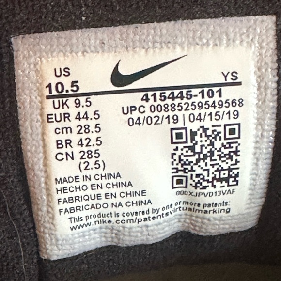 Nike Air Monarch Men's 10.5. New without tags. White, black, red. No box. - Picture 4 of 5